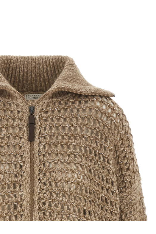 'Dazzling' cardigan Beige