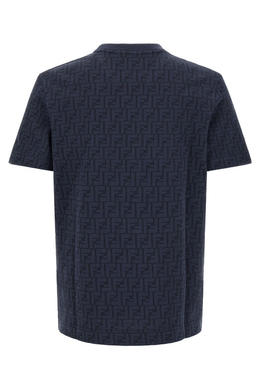 'FF' piquet t-shirt Blue