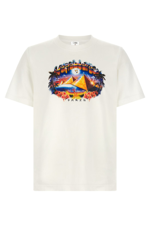 'Tourism' print T-shirt White