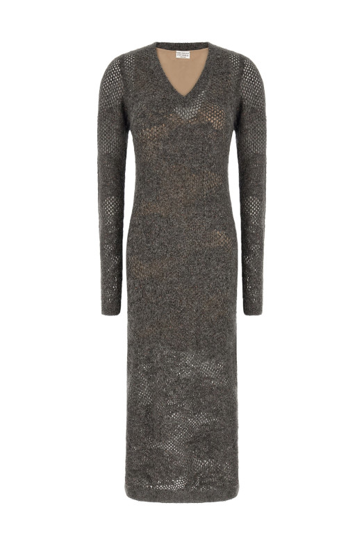 'Flower Lace' dress Gray