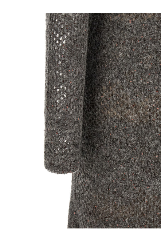 'Flower Lace' dress Gray