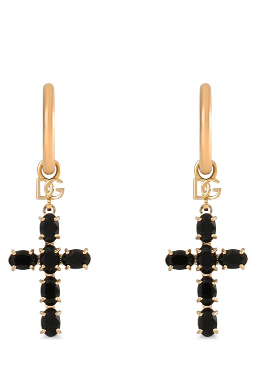 Creole earrings Black