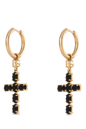 Creole earrings Black