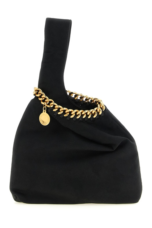 'Wristlet' suede handbag Black