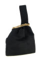'Wristlet' suede handbag Black