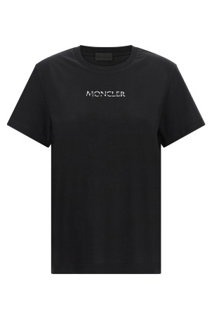 Logo embroidery t-shirt Black