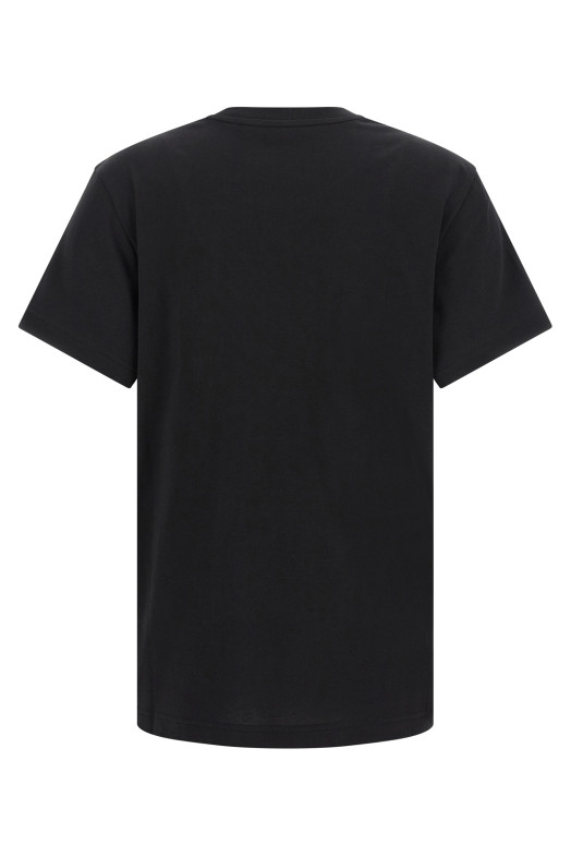 Logo embroidery t-shirt Black