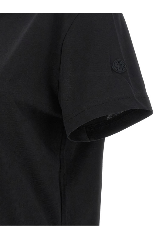 Logo embroidery t-shirt Black