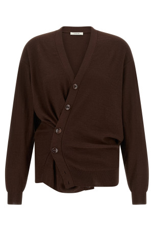 'Relaxed Twisted' cardigan Bordeaux