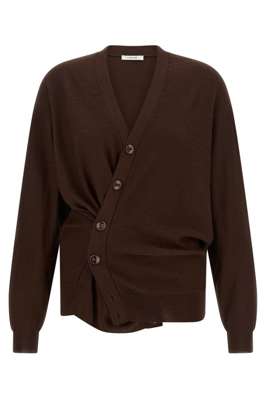'Relaxed Twisted' cardigan Bordeaux
