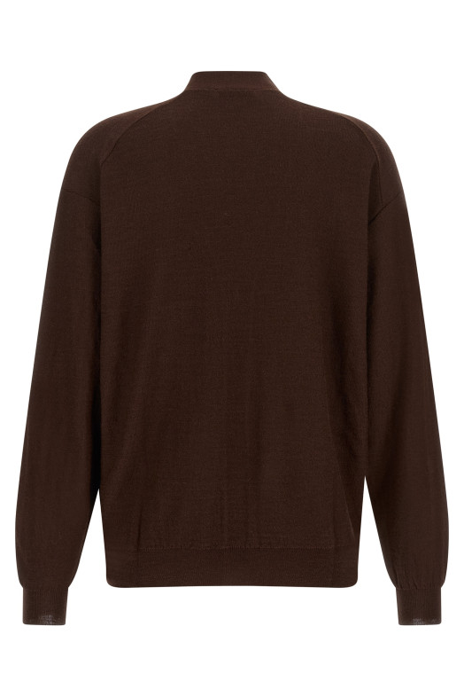 'Relaxed Twisted' cardigan Bordeaux