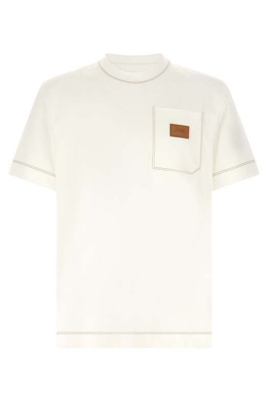 T-shirt patch Fendi White