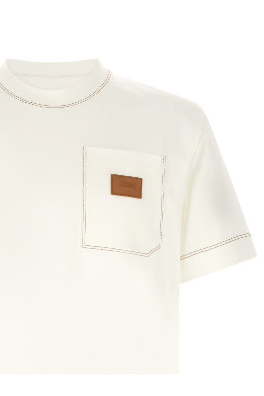 T-shirt patch Fendi White
