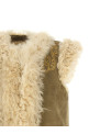 Peacock embroidery vest Beige