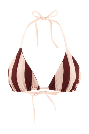 'Pequin' reversible bikini top Bordeaux