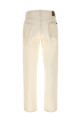 Contrast stitching jeans White
