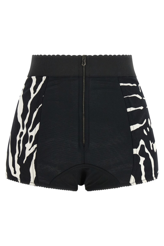 'Zebra' shorts Black-grey