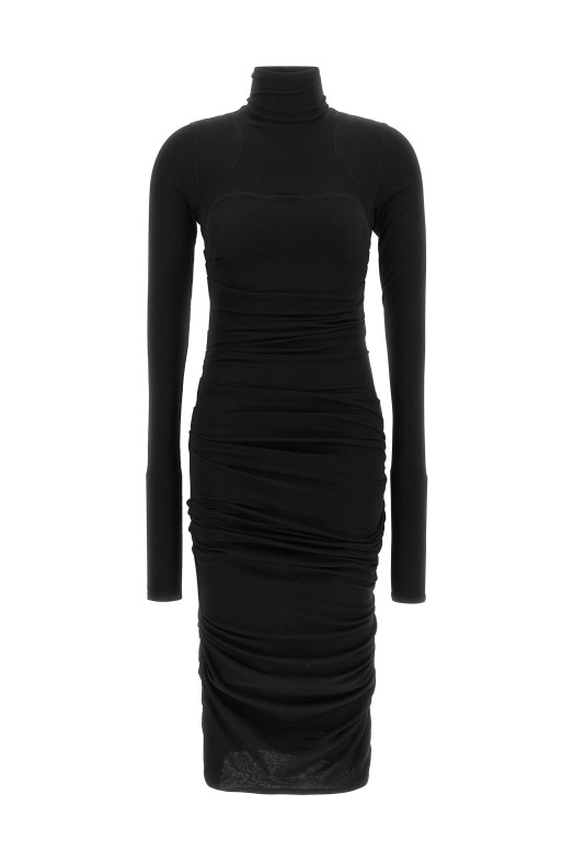 Light jersey dress Black