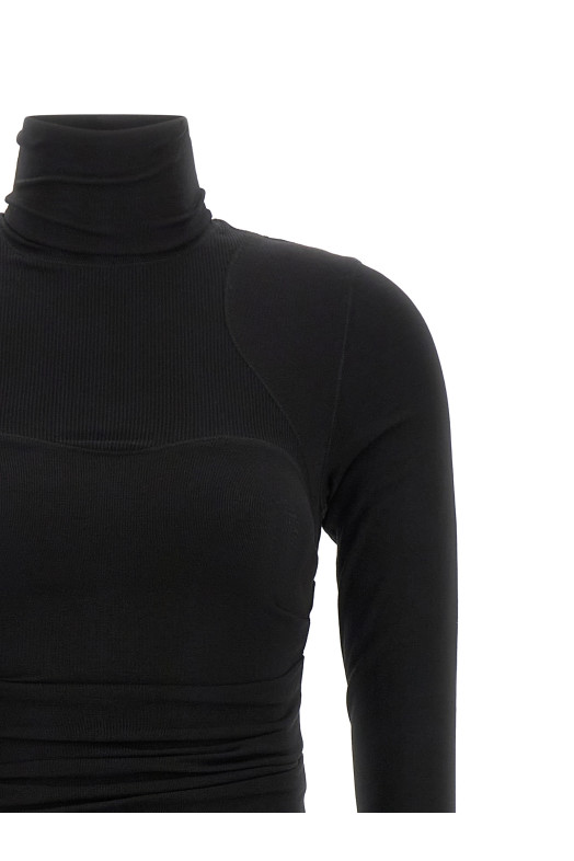 Light jersey dress Black