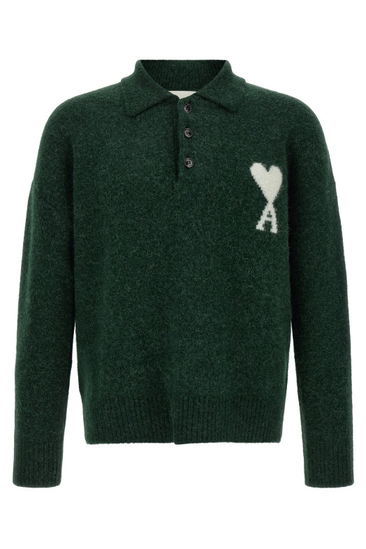 'Ami de Coeur' polo shirt Green