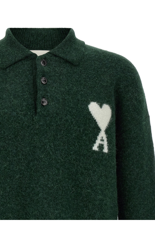 'Ami de Coeur' polo shirt Green