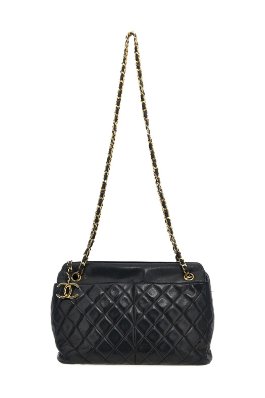Vintage Chanel Shoulder Bag Black