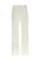 High waist jeans White