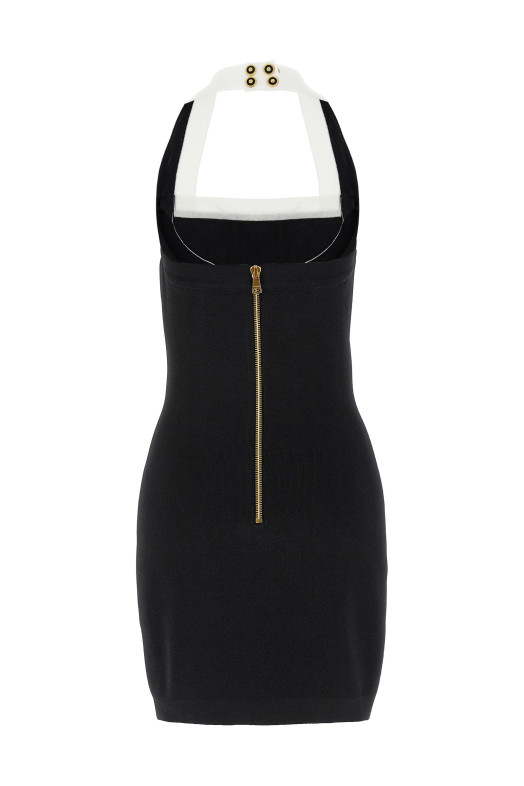 'Filo Leone Catena' dress Black-grey