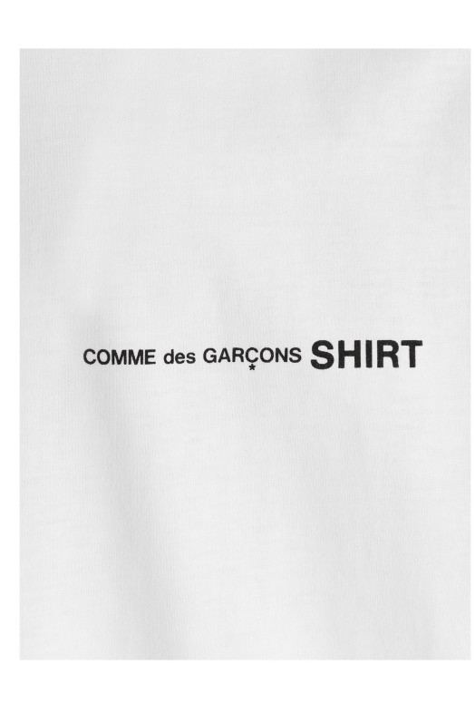 Футболка с логотипом, белая COMME DES GARCONS SHIRT FOT026S253