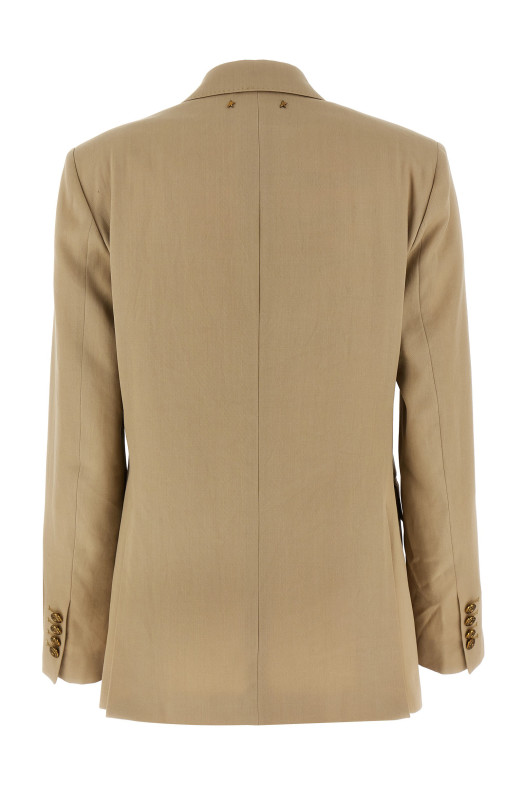 Heraldic buttons blazer Beige