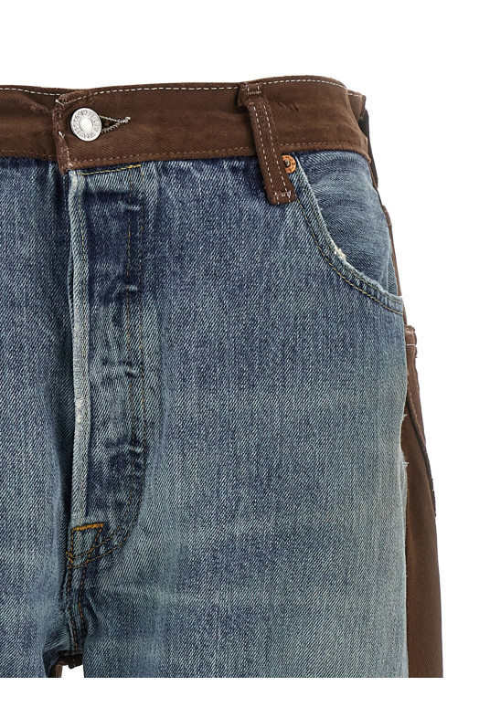 'Vintage Straight Rework Halfsie' jeans Blue