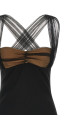 'Draped Padded Cup Mini' dress Black