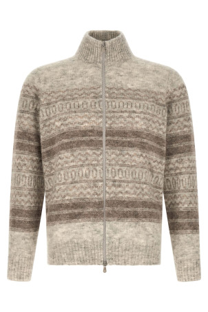 'Nordic Jacquard' cardigan  Beige