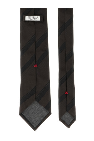 Regimental Silk tie  Brown