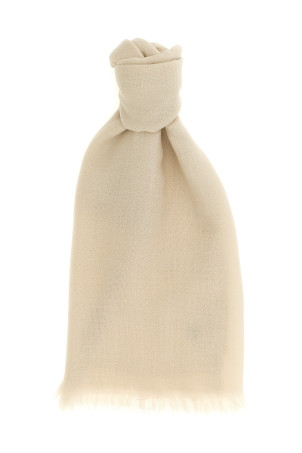 Silk cashmere scarf  Beige