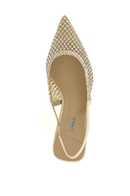 'Gilda' slingback Beige