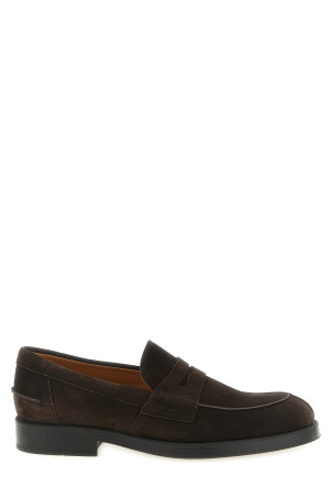 Замшеві лофери, коричневі TOD'S XXM75L0JN80RE0S800