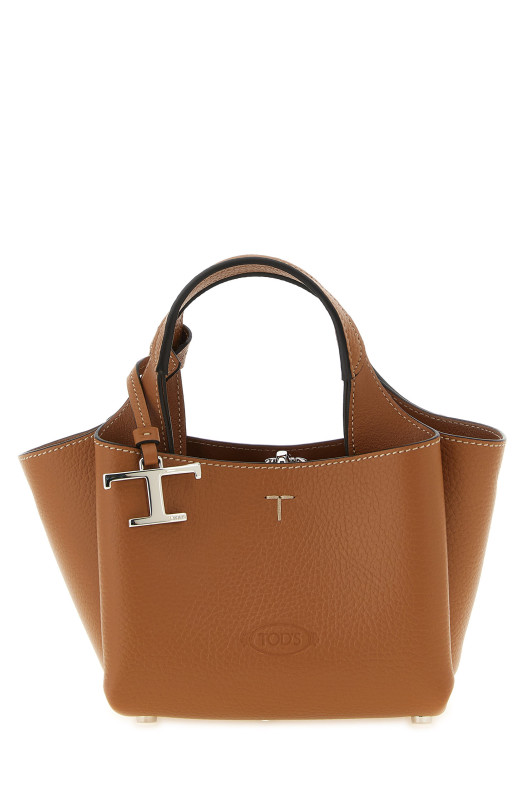 Micro leather handbag Brown