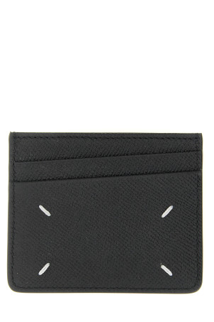 'Four Stitches' card holder Black
