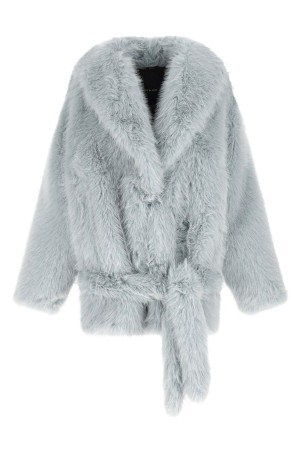 Faux fur blouson BLUE