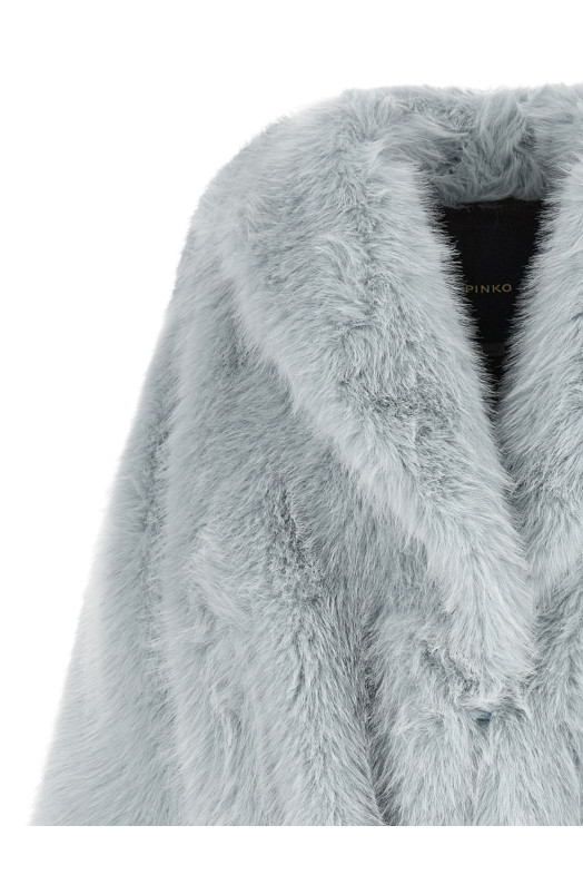 Faux fur blouson BLUE