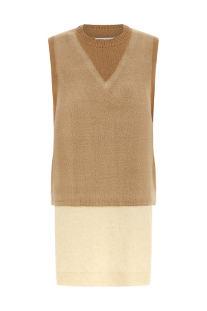 'Memory of' vest Beige