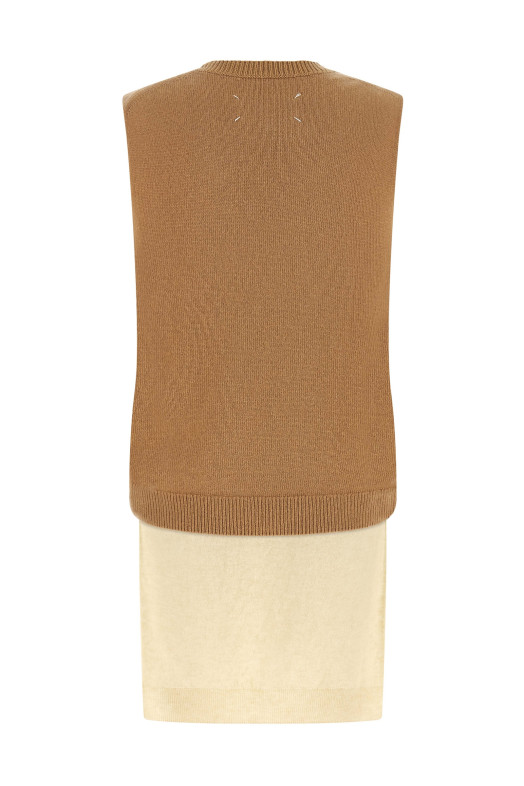 'Memory of' vest Beige