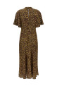 Animal print dress Brown