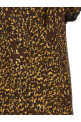 Animal print dress Brown