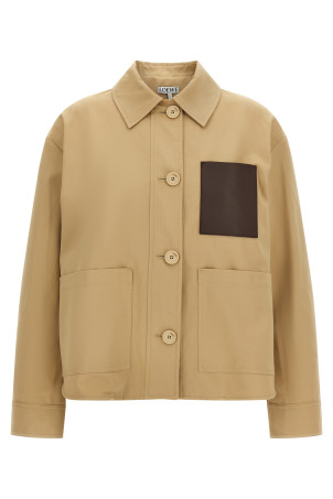 'Anagram' Workwear Jacket Beige