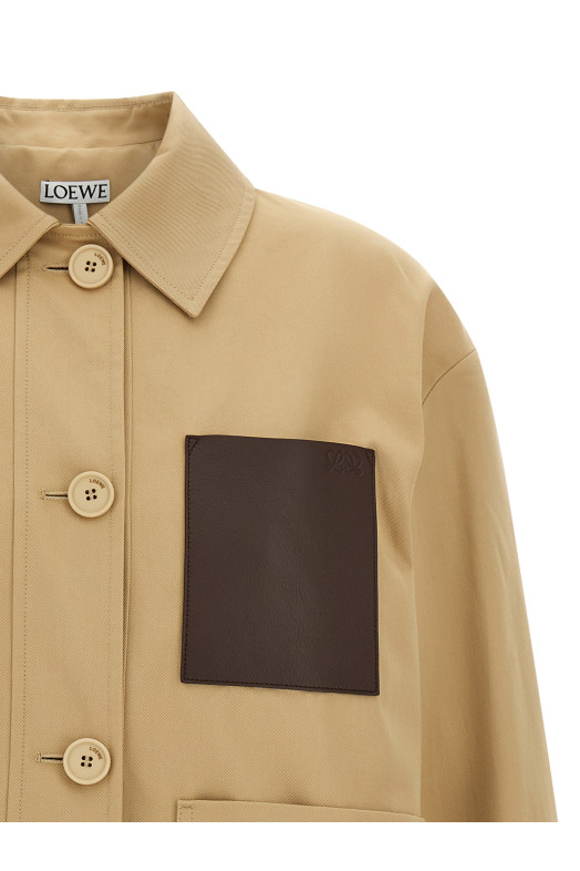 'Anagram' Workwear Jacket Beige