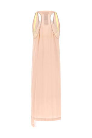'Silk Lace Slip Midi Dress' dress Pink