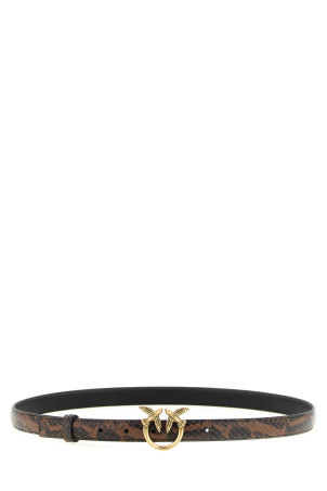 Python print leather belt Brown