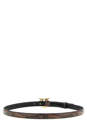 Python print leather belt Brown
